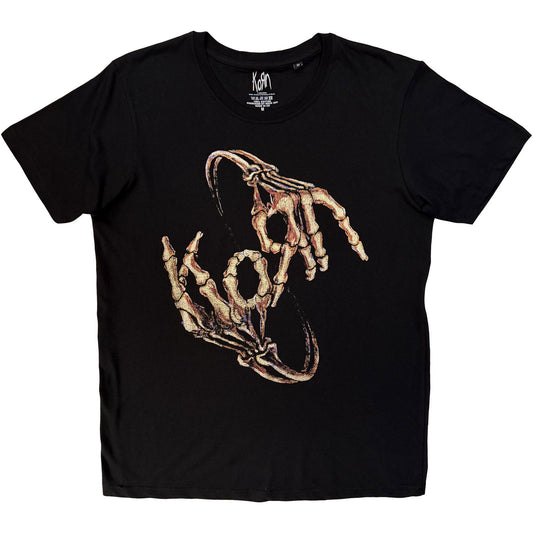 Korn Skeleton Hands T-shirt Front