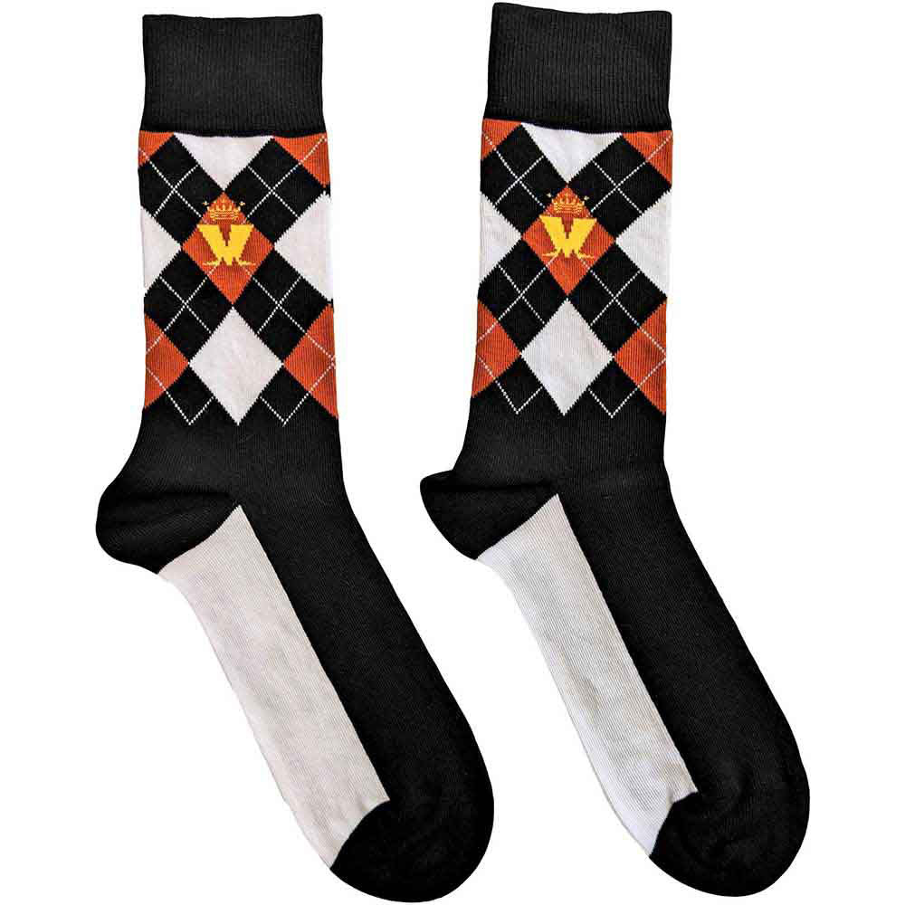 Crown & M Brown Diamond Socks