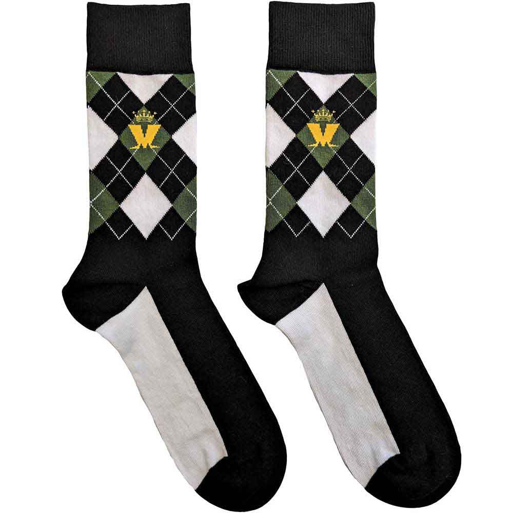 Crown & M Green Diamond Socks