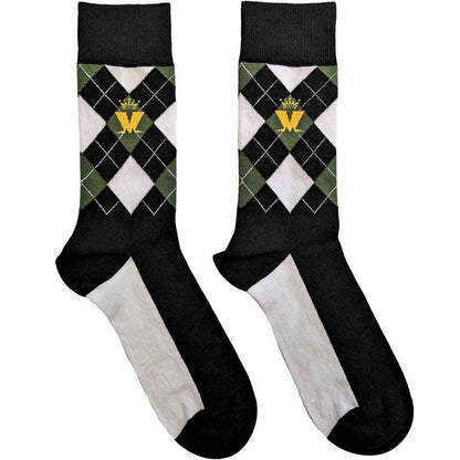 Crown & M Green Diamond Socks