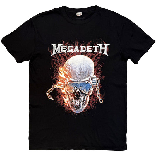 Megadeth Vic & Flames T-shirt Front