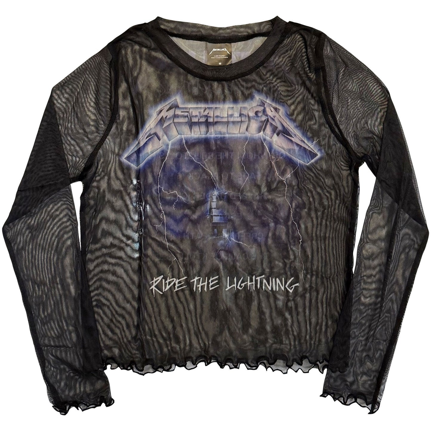 Ride The Lightning Mesh Crop Top Girls Jr