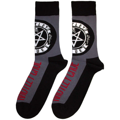 Motley Crue Pentagram Circle Socks
