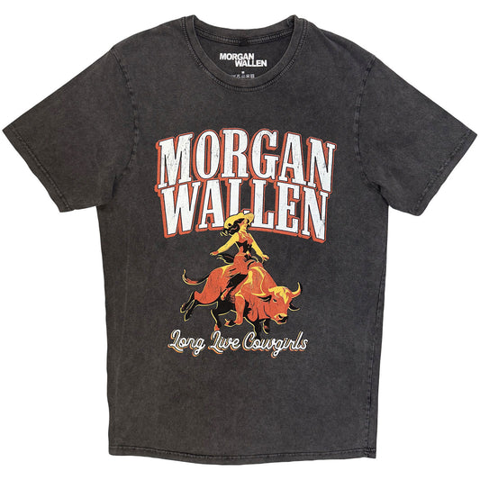 Morgan Wallen Long Live Cowgirls Dip Dye & Wash T-shirt Front