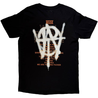 Muse Grafitti Tracklist T-shirt