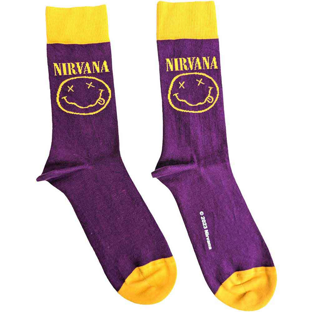 Yellow Happy Face Socks