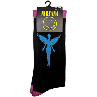 Nirvana In Utero Blue Angel Socks