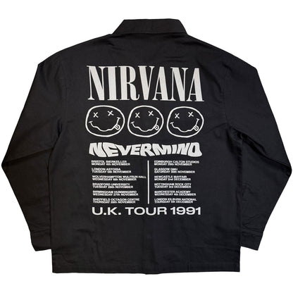 Nirvana Nevermind Uk Tour '91 Dress Shirt