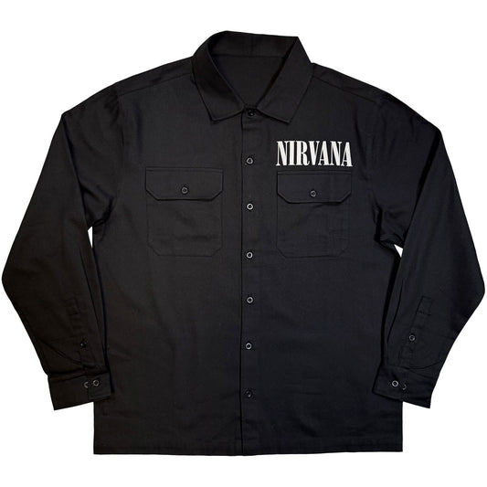 Nirvana Nevermind Uk Tour '91 Dress Shirt Front