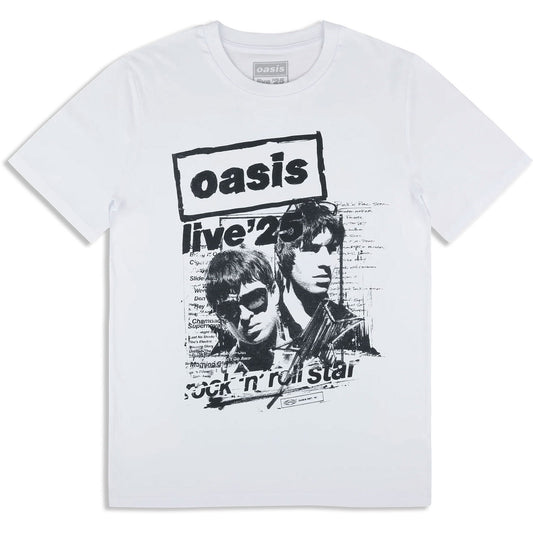 Oasis Live '25 Rock N Roll Star T-shirt Front