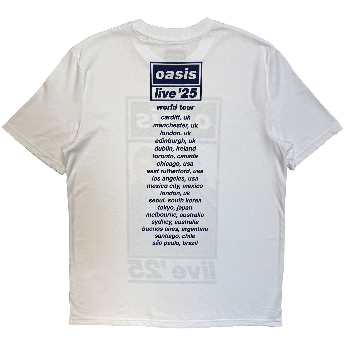 Oasis Colour Photo Live '25 World Tour T-shirt
