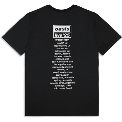 Oasis Wonderwall Live 25 World Tour T-shirt