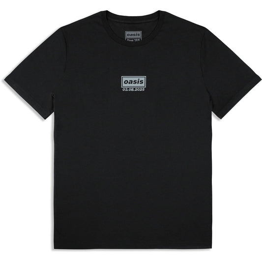 Oasis London 3 Aug Event T-shirt Front