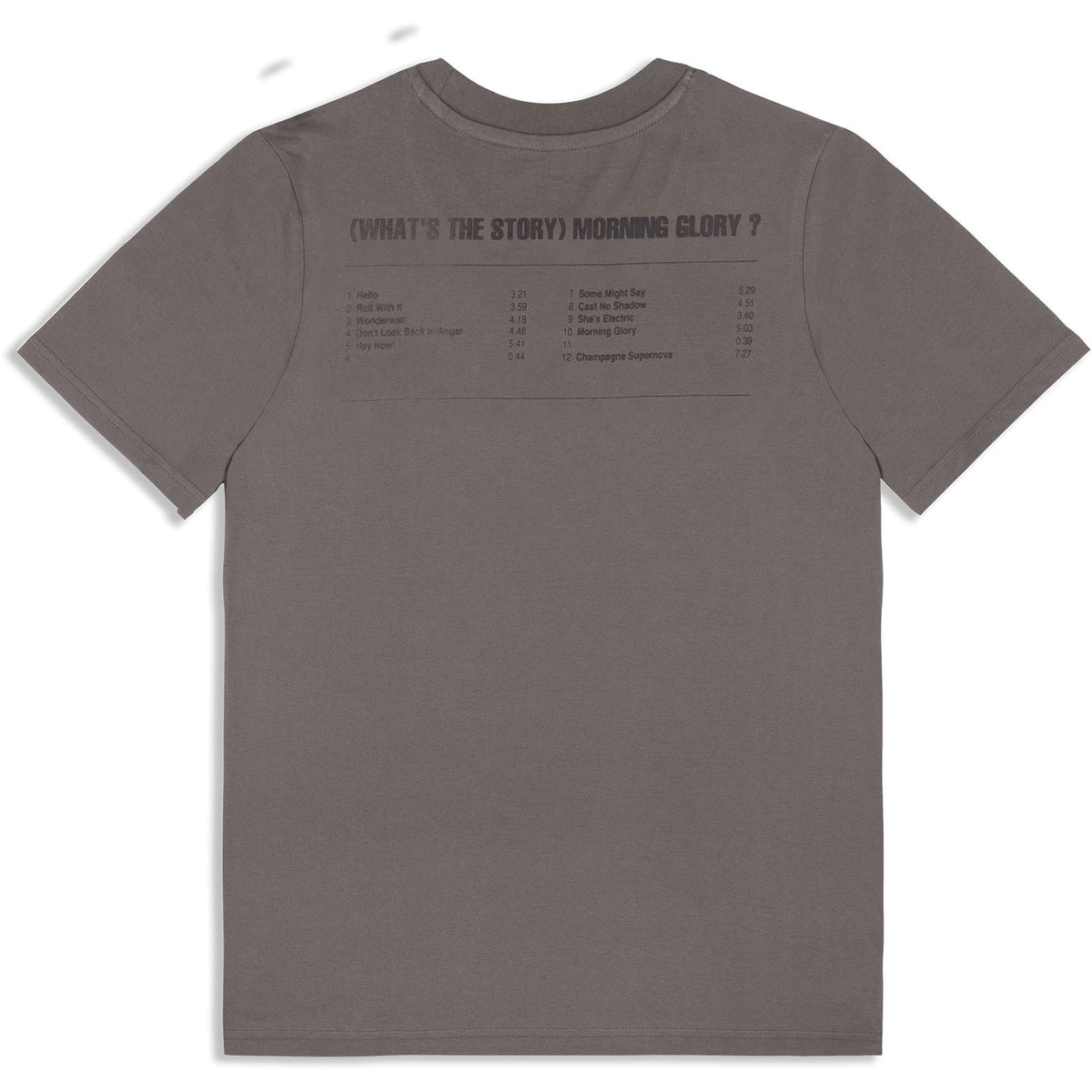Oasis What's The Story Tracklist T-shirt Back