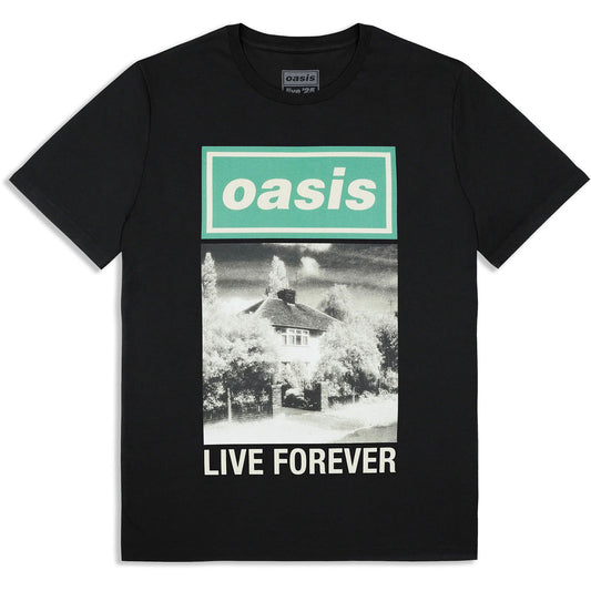 Oasis Live Forever Single Cover T-shirt Front