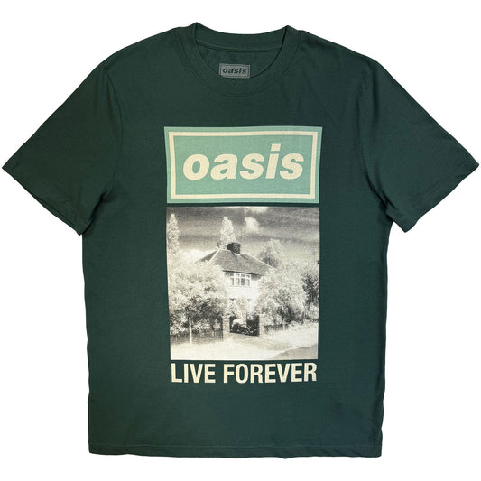 Oasis Live Forever Single Cover T-shirt Front