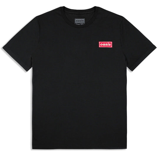 Oasis Red Decca Embroidered Logo T-shirt Front