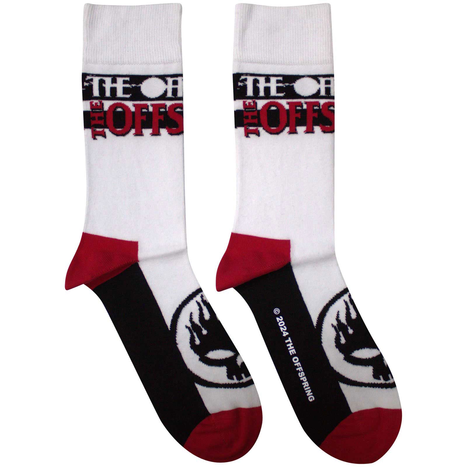 Flaming Skull Logo Socks