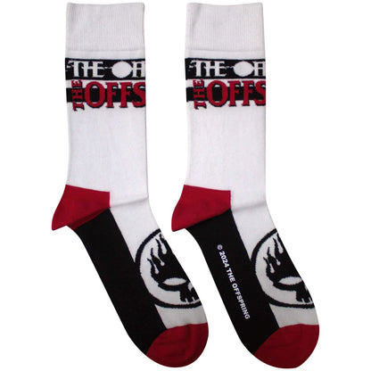 Flaming Skull Logo Socks