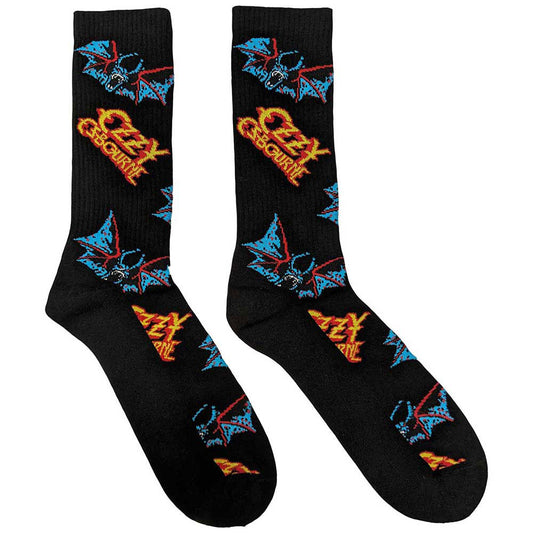Ozzy Osbourne Logos & Bats Socks Front