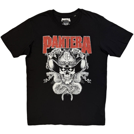 Pantera Snake Skull T-shirt Front