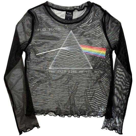 Pink Floyd Pink Floyd Dsotm Courier Mesh Crop Top Girls Jr