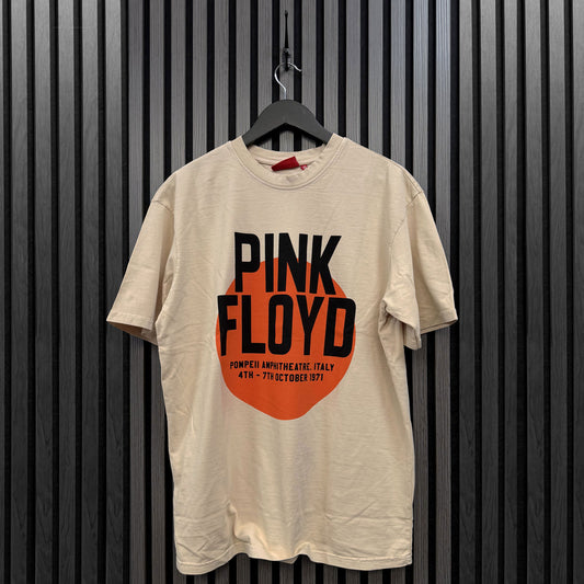 Pink Floyd Pompeii Circle Wash Dip Dye & Wash T-shirt Front