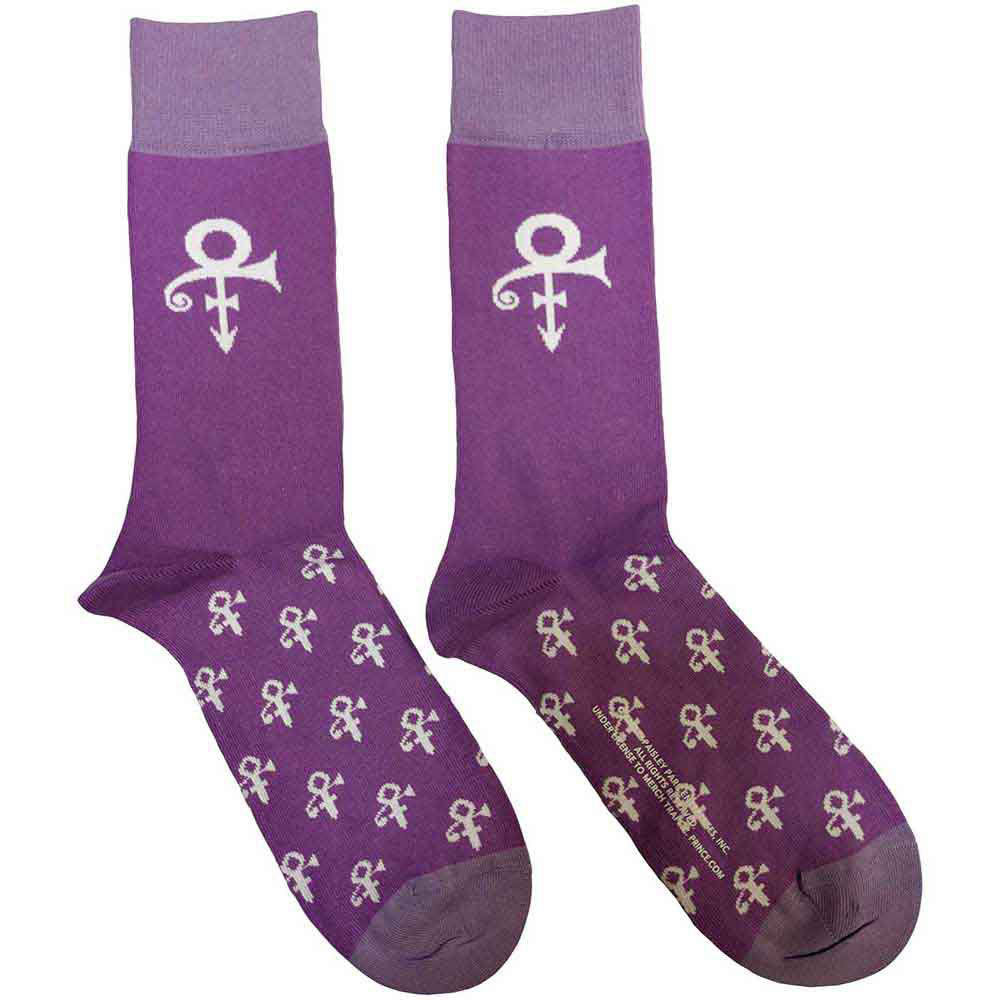Prince Symbol (US Men's Shoe Size 8-12) Socks Front