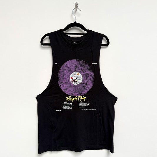 Prince Purple Rain Disc Tank Top Mens Tank Front