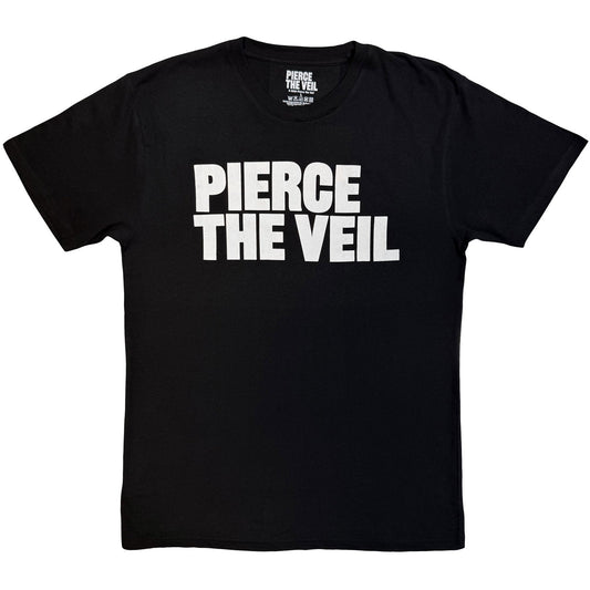Pierce The Veil Logo Mono T-shirt Front