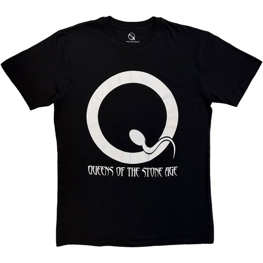 Queens Of The Stone Age Queens Of The Stone Age Sperm Logo Mono T-shirt