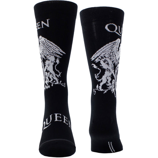 Queen Queen White Crest Socks