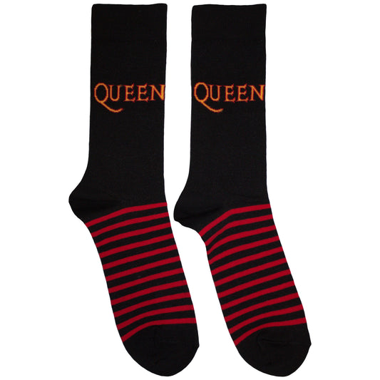 Queen Queen Logo & Stripes Socks