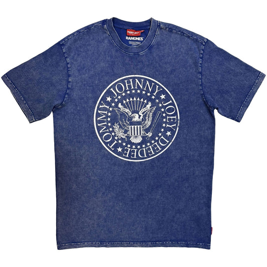 Ramones Presidential Seal Wash Dip Dye & Wash T-shirt Front