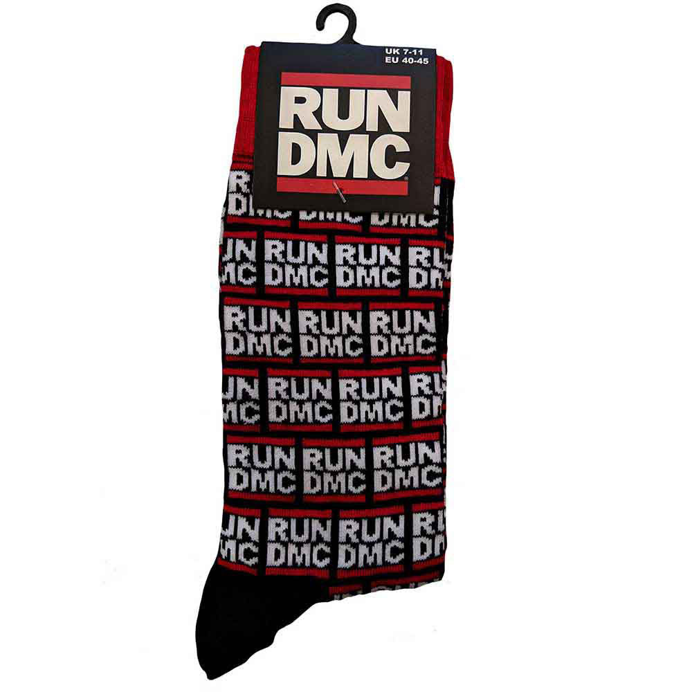 Run DMC All Over Logo Socks