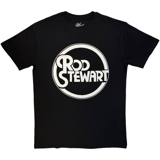 Rod Stewart Rod Stewart Circle Logo Mono T-shirt