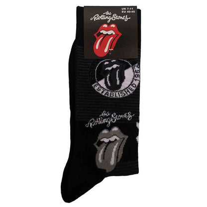 Rolling Stones Mono Logos Socks