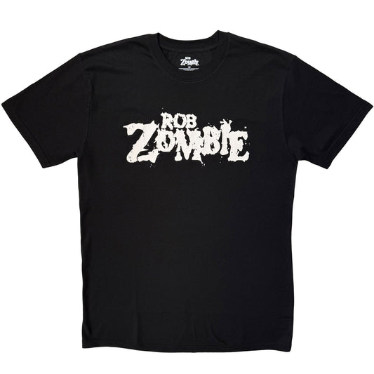 Rob Zombie Logo Mono T-shirt Front