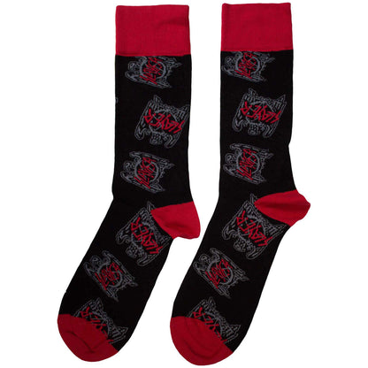 Slayer Eagle Crest Pattern Socks