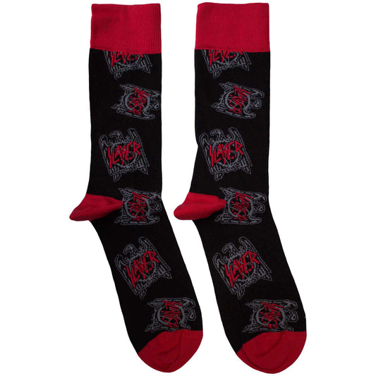 Slayer Slayer Eagle Crest Pattern Socks