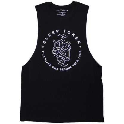 Sleep Token Tomb Text Ring Tank Top Mens Tank