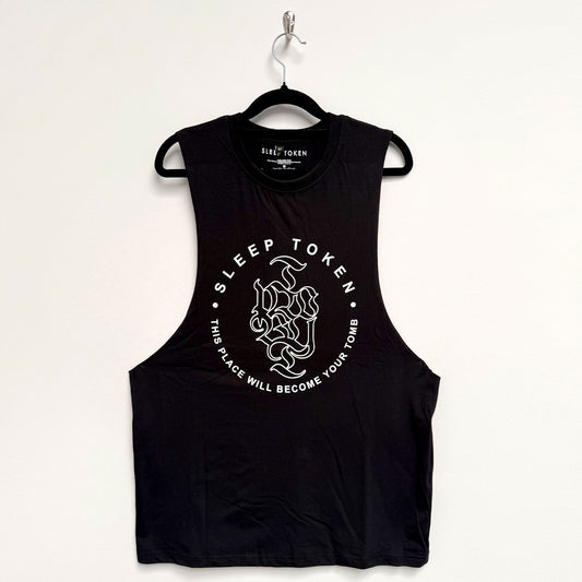 Sleep Token Tomb Text Ring Tank Top Mens Tank Front