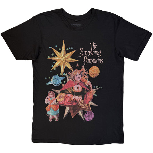 Smashing Pumpkins Celestial Collage Carbon T-shirt Front