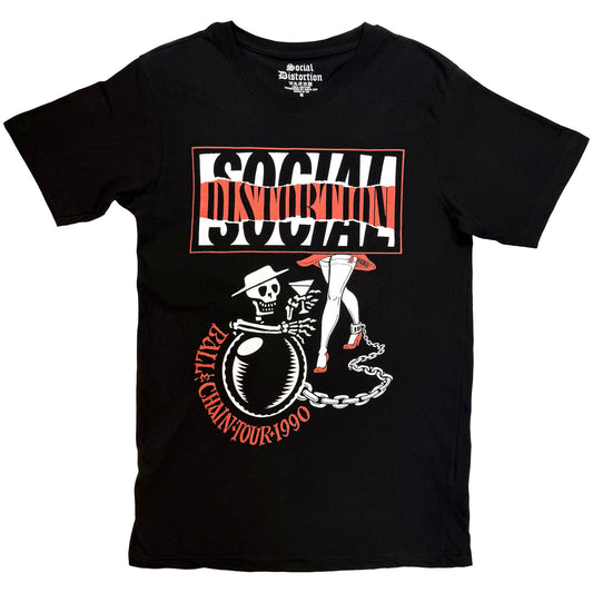 Social Distortion Ball And Chain T-shirt Front