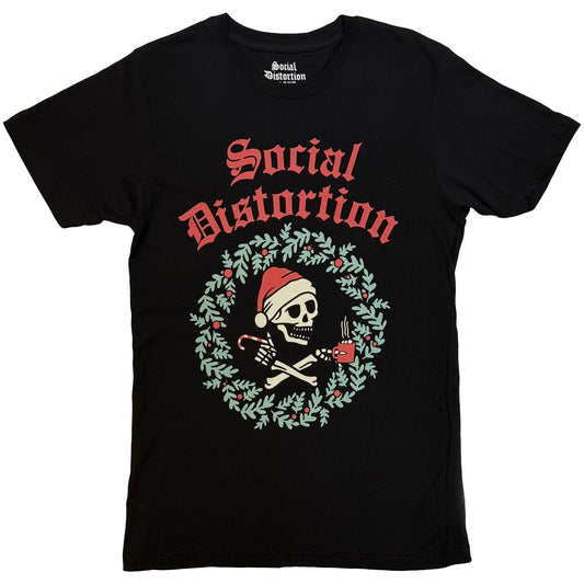 Social Distortion Wreath T-shirt Front