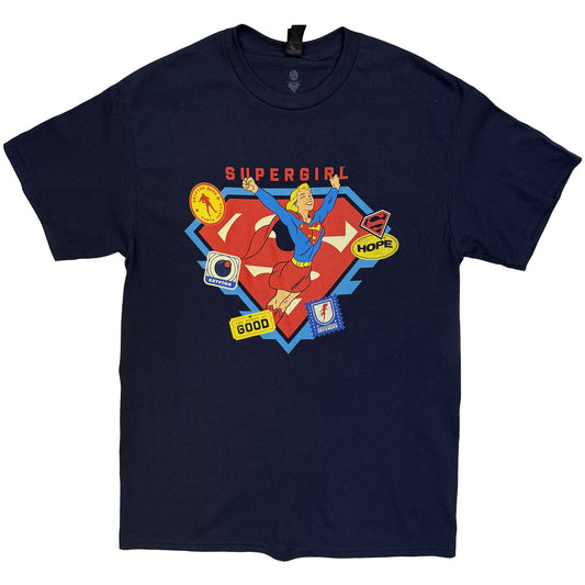 Dc Comics Supergirl Stickers T-shirt Front