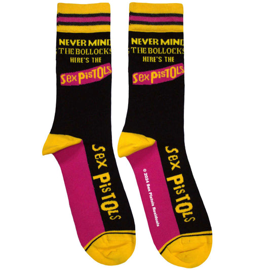 Sex Pistols Never Mind The Bollocks Stripes Socks Front