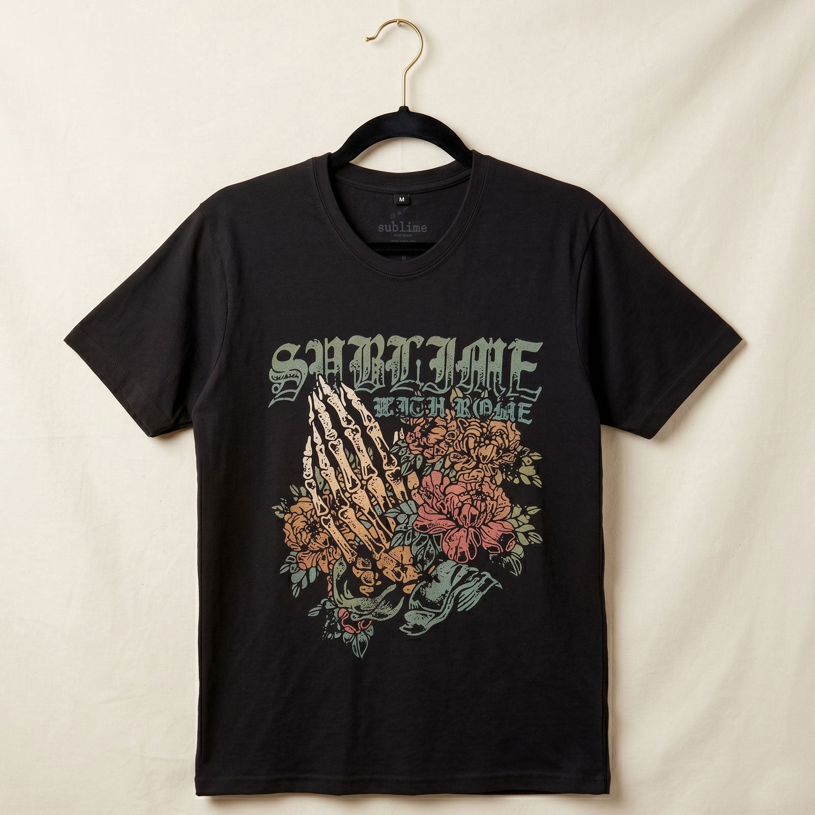 Sublime Praying Hands Carbon T-shirt Back