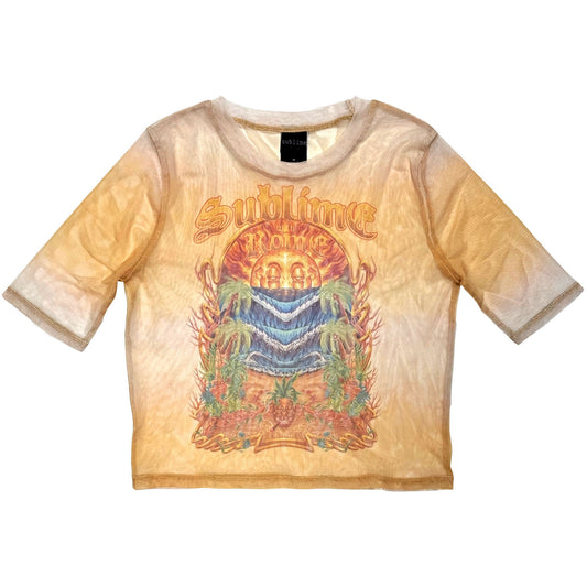 Sublime Sublime Summer Season Mesh Crop Top Girls Jr
