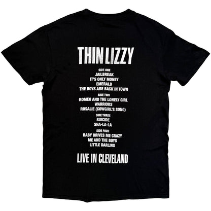 Thin Lizzy Jailbreak Flyer Cleveland '76 T-shirt